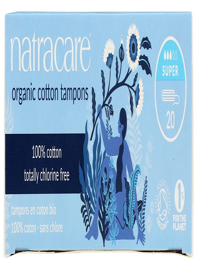 Natracare Non-Applicator 100% Organic Cotton Tampons, Super, Totally Chlorine Free, Biodegradable and Compostable (12 Pack, 240 Tampons Total) - Image 3